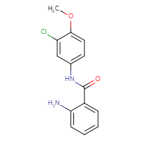 Chemical structure of 2-amino-N-(3-chloro-4-methoxyphenyl)benzamide - CSSB00000682417