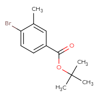 Chemical structure of tert-butyl 4-bromo-3-methylbenzoate - CSSB00012354955