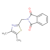 Chemical structure of 2-[(4,5-dimethyl-1,3-thiazol-2-yl)methyl]-2,3-dihydro-1H-isoindole-1,3-dione - CSSB00015204691