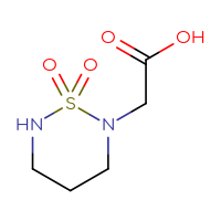 Chemical structure of 2-(1,1-dioxo-1λ⁶,2,6-thiadiazinan-2-yl)acetic acid - CSSB00015333138