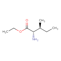 Chemical structure of ethyl (2S,3S)-2-amino-3-methylpentanoate - CSSB00011419544