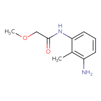Chemical structure of N-(3-amino-2-methylphenyl)-2-methoxyacetamide - CSSB00011193649