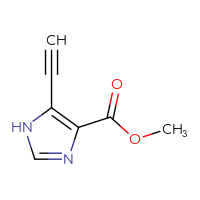 Chemical structure of methyl 5-ethynyl-1H-imidazole-4-carboxylate - CSSB06582003549