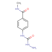 Chemical structure of 4-[(hydrazinecarbonyl)amino]-N-methylbenzamide - CSSB03919750822