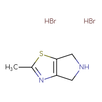 Chemical structure of 2-methyl-4H,5H,6H-pyrrolo[3,4-d][1,3]thiazole dihydrobromide - CSSB00025771829