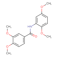 Chemical structure of N-(2,5-dimethoxyphenyl)-3,4-dimethoxybenzamide - CSSB00027785814