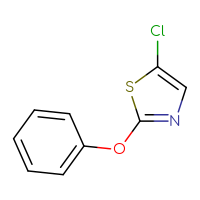 Chemical structure of 5-chloro-2-phenoxy-1,3-thiazole - CSSB00015354658