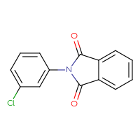 Chemical structure of 2-(3-chlorophenyl)-2,3-dihydro-1H-isoindole-1,3-dione - CSSB00015707997