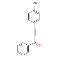Chemical structure of 3-(4-methylphenyl)-1-phenylprop-2-yn-1-one - CSSB02495363697