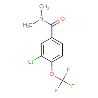 Chemical structure of 3-chloro-N,N-dimethyl-4-(trifluoromethoxy)benzamide - CSSB01999004412