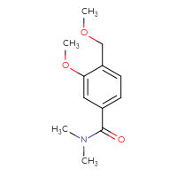 Chemical structure of 3-methoxy-4-(methoxymethyl)-N,N-dimethylbenzamide - CSSB01432919499