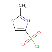 Chemical structure of 2-methyl-1,3-thiazole-4-sulfonyl chloride - CSSB00015258213
