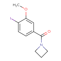 Chemical structure of 1-(4-iodo-3-methoxybenzoyl)azetidine - CSSB00953446450