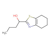 Chemical structure of 1-(4,5,6,7-tetrahydro-1,3-benzothiazol-2-yl)butan-1-ol - CSSB00117725201