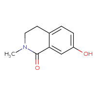 Chemical structure of 7-hydroxy-2-methyl-1,2,3,4-tetrahydroisoquinolin-1-one - CSSB00010665219