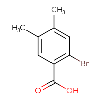 Chemical structure of 2-bromo-4,5-dimethylbenzoic acid - CSSB00010074583