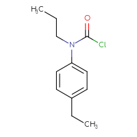Chemical structure of N-(4-ethylphenyl)-N-propylcarbamoyl chloride - CSSB06259283192