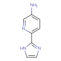 Chemical structure of 6-(1H-imidazol-2-yl)pyridin-3-amine - CSSB00009881527