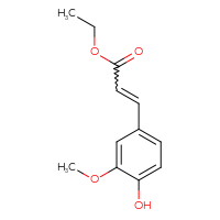 Chemical structure of ethyl 3-(4-hydroxy-3-methoxyphenyl)prop-2-enoate - CSSB00000010518