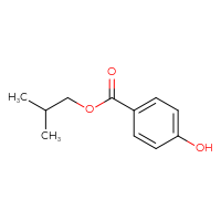 Chemical structure of 2-methylpropyl 4-hydroxybenzoate - CSSB00000005784