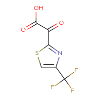 Chemical structure of 2-oxo-2-[4-(trifluoromethyl)-1,3-thiazol-2-yl]acetic acid - CSSB02495903578