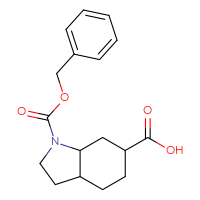 Chemical structure of 1-[(benzyloxy)carbonyl]-octahydro-1H-indole-6-carboxylic acid - CSSB00015042855