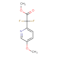 Chemical structure of methyl 2,2-difluoro-2-(5-methoxypyridin-2-yl)acetate - CSSB00042764329