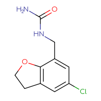 Chemical structure of [(5-chloro-2,3-dihydro-1-benzofuran-7-yl)methyl]urea - CSSB00094864073