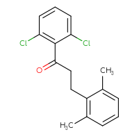 Chemical structure of 1-(2,6-dichlorophenyl)-3-(2,6-dimethylphenyl)propan-1-one - CSSB00020571532