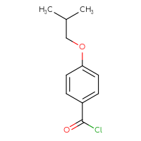 Chemical structure of 4-(2-methylpropoxy)benzoyl chloride - CSSB00000014337