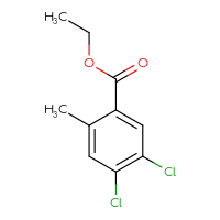 Chemical structure of ethyl 4,5-dichloro-2-methylbenzoate - CSSB00015542077