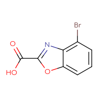 Chemical structure of 4-bromo-1,3-benzoxazole-2-carboxylic acid - CSSB00010199730