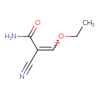 Chemical structure of 2-cyano-3-ethoxyprop-2-enamide - CSSB00000125200