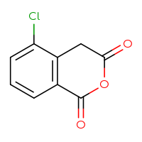Chemical structure of 5-chloro-3,4-dihydro-1H-2-benzopyran-1,3-dione - CSSB00009838717