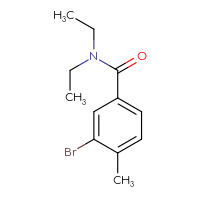Chemical structure of 3-bromo-N,N-diethyl-4-methylbenzamide - CSSB00000186405