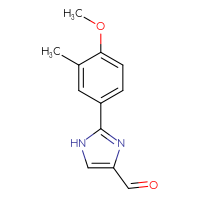 Chemical structure of 2-(4-methoxy-3-methylphenyl)-1H-imidazole-4-carbaldehyde - CSSB00012961922