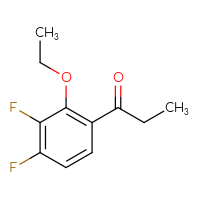 Chemical structure of 1-(2-ethoxy-3,4-difluorophenyl)propan-1-one - CSSB20813962057