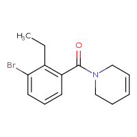 Chemical structure of 1-(3-bromo-2-ethylbenzoyl)-1,2,3,6-tetrahydropyridine - CSSB06504107226