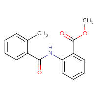 Chemical structure of methyl 2-(2-methylbenzamido)benzoate - CSSB00032003162