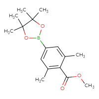 Chemical structure of methyl 2,6-dimethyl-4-(4,4,5,5-tetramethyl-1,3,2-dioxaborolan-2-yl)benzoate - CSSB00010138844
