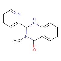 Chemical structure of 3-methyl-2-(pyridin-2-yl)-1,2,3,4-tetrahydroquinazolin-4-one - CSSB00027035091