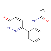 Chemical structure of N-[2-(6-oxo-1,6-dihydropyridazin-3-yl)phenyl]acetamide - CSSB03436938805