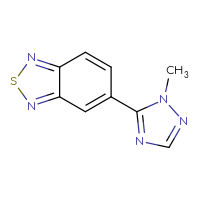 Chemical structure of 5-(1-methyl-1H-1,2,4-triazol-5-yl)-2,1,3-benzothiadiazole - CSSB06591831787