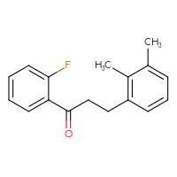 Chemical structure of 3-(2,3-dimethylphenyl)-1-(2-fluorophenyl)propan-1-one - CSSB00020571366