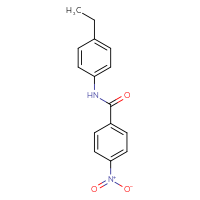 Chemical structure of N-(4-ethylphenyl)-4-nitrobenzamide - CSSB00046183787