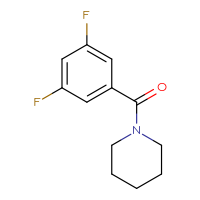 Chemical structure of 1-(3,5-difluorobenzoyl)piperidine - CSSB00000251815