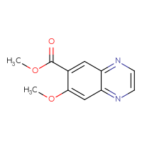 Chemical structure of methyl 7-methoxyquinoxaline-6-carboxylate - CSSB00010392658