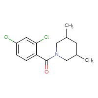 Chemical structure of 1-(2,4-dichlorobenzoyl)-3,5-dimethylpiperidine - CSSB00047782560