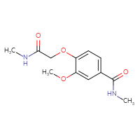 Chemical structure of 3-methoxy-N-methyl-4-[(methylcarbamoyl)methoxy]benzamide - CSSB02002221720