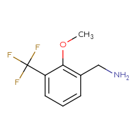 Chemical structure of 1-[2-methoxy-3-(trifluoromethyl)phenyl]methanamine - CSSB00000061474